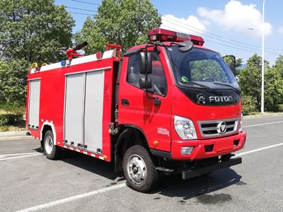 3噸福田奧鈴四驅(qū)泡沫消防車(chē)